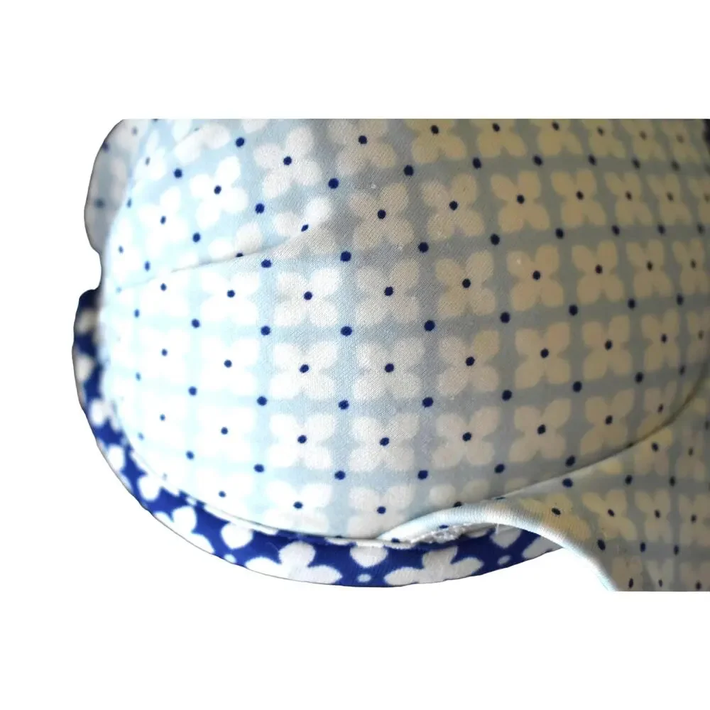 Victoria Secret Boho Paisley Blue Padded Bikini Top Size 34C